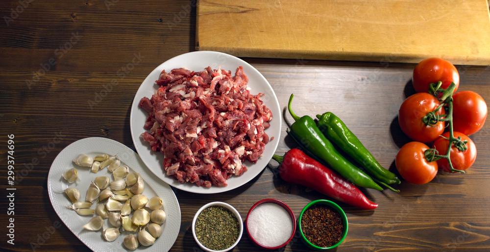 ingredients for a hot oriental dish ingredients for a hot oriental dish