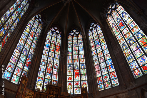 Vitraux de l'église Saint-Jacques à Tournai, Belgique