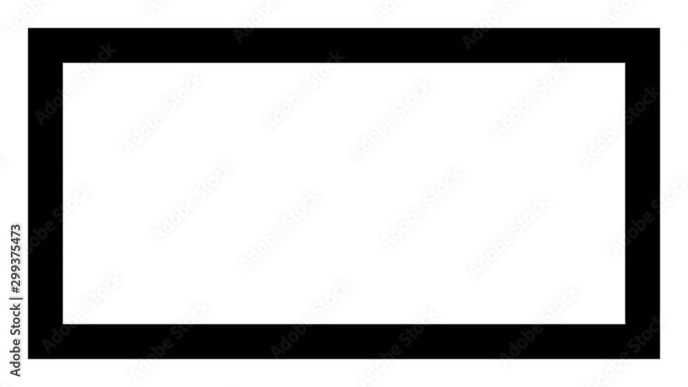 Contracting Letterbox Frame Screen Size Shrinking to Centre of Transition Contracting Letterbox Frame Screen Size Shrinking to Centre of Transition
