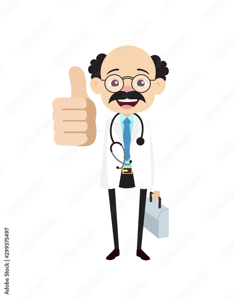 Psychiatrist - Showing a Thumb Up Psychiatrist - Showing a Thumb Up