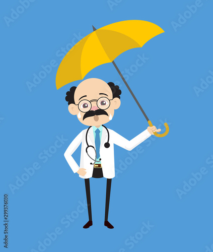 Psychiatrist - Standing with Umbrella