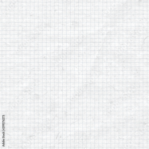 White squared note, notebook paper for text. Vector illustration background