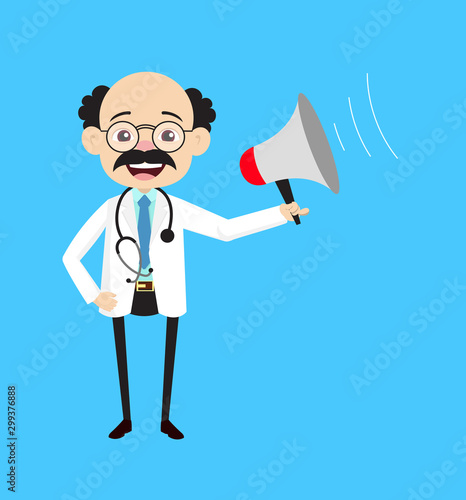 Psychiatrist - Standing with Loudhailer