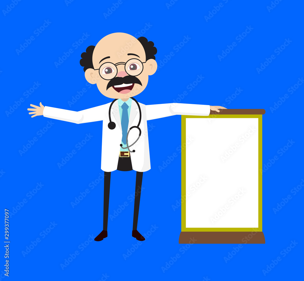 Psychiatrist - Standing with a Blank Board Psychiatrist - Standing with a Blank Board