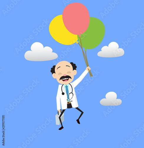 Psychiatrist - Flying with Balloons