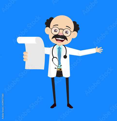 Psychiatrist - Holding a Paper and Announcing