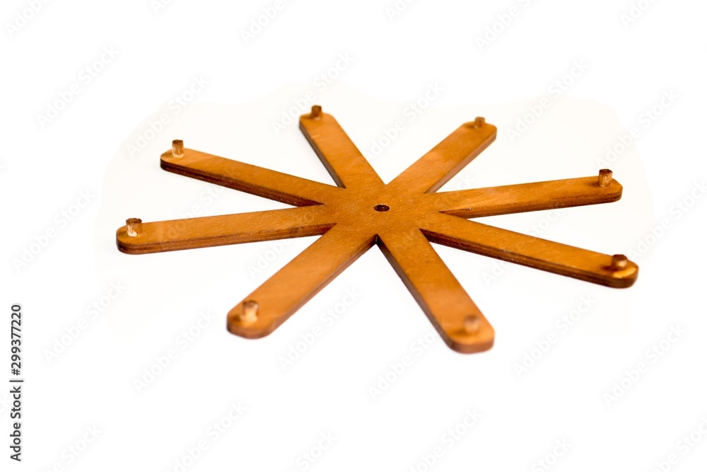 Plywood blank. On white background.Perspective view Plywood blank. On white background.Perspective view