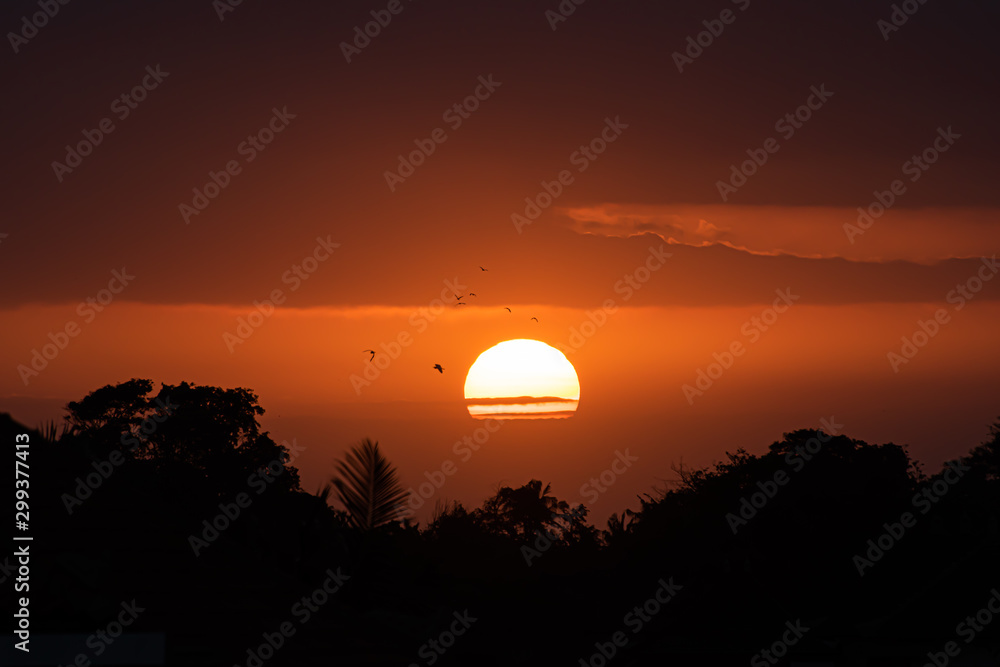 Obraz premium Coucher de soleil du paradis 