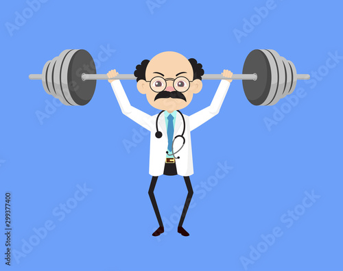 Psychiatrist - Doing Weight Lifting