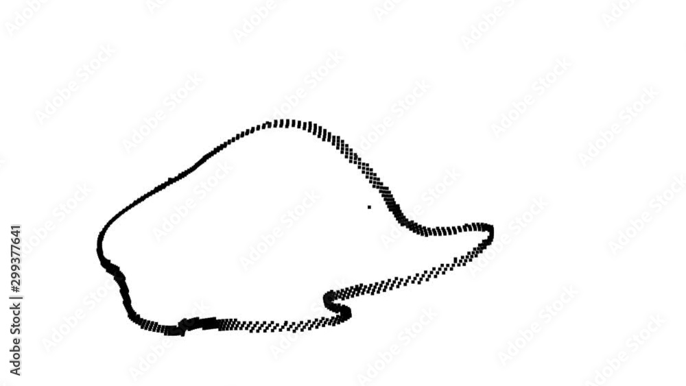 Abstract Tearing Pixelated Thread Ribbon Loop Pattern Abstract Tearing Pixelated Thread Ribbon Loop Pattern