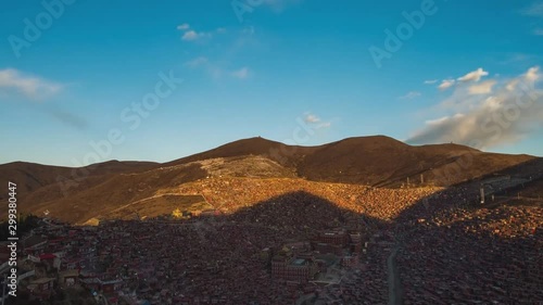 Wuming Temple, Larong Temple, Seda County, Ganzi, Sichuan. Sichuan Seda Buddha College (time-lapse) photo