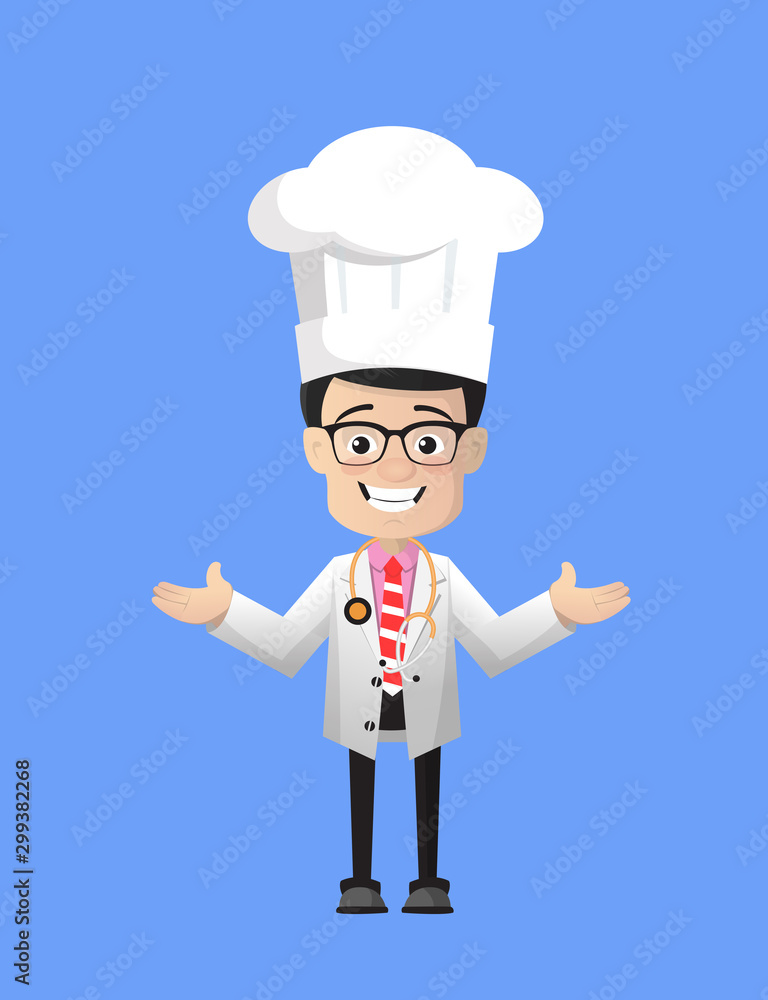 Surgeon - Standing with Open Hands Surgeon - Standing with Open Hands