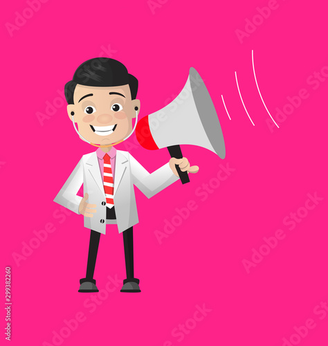 Surgeon - Standing with Loudhailer
