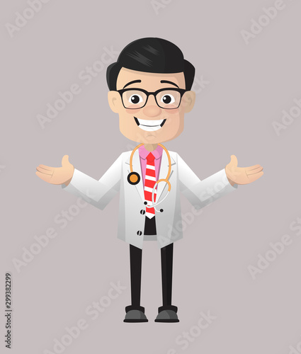 Surgeon - Standing in Presenting Pose