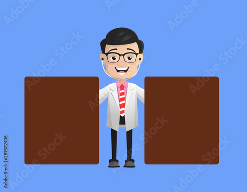 Surgeon - Standing with Two Boards
