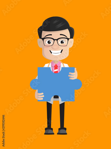 Surgeon - Holding a Jigsaw Puzzle Piece