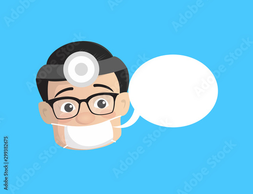 Surgeon - with Speech Bubble