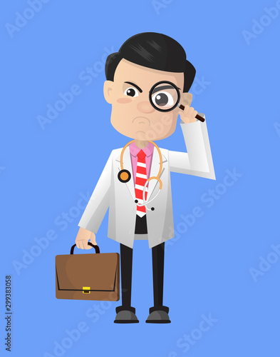 Surgeon - Watching with Magnifier