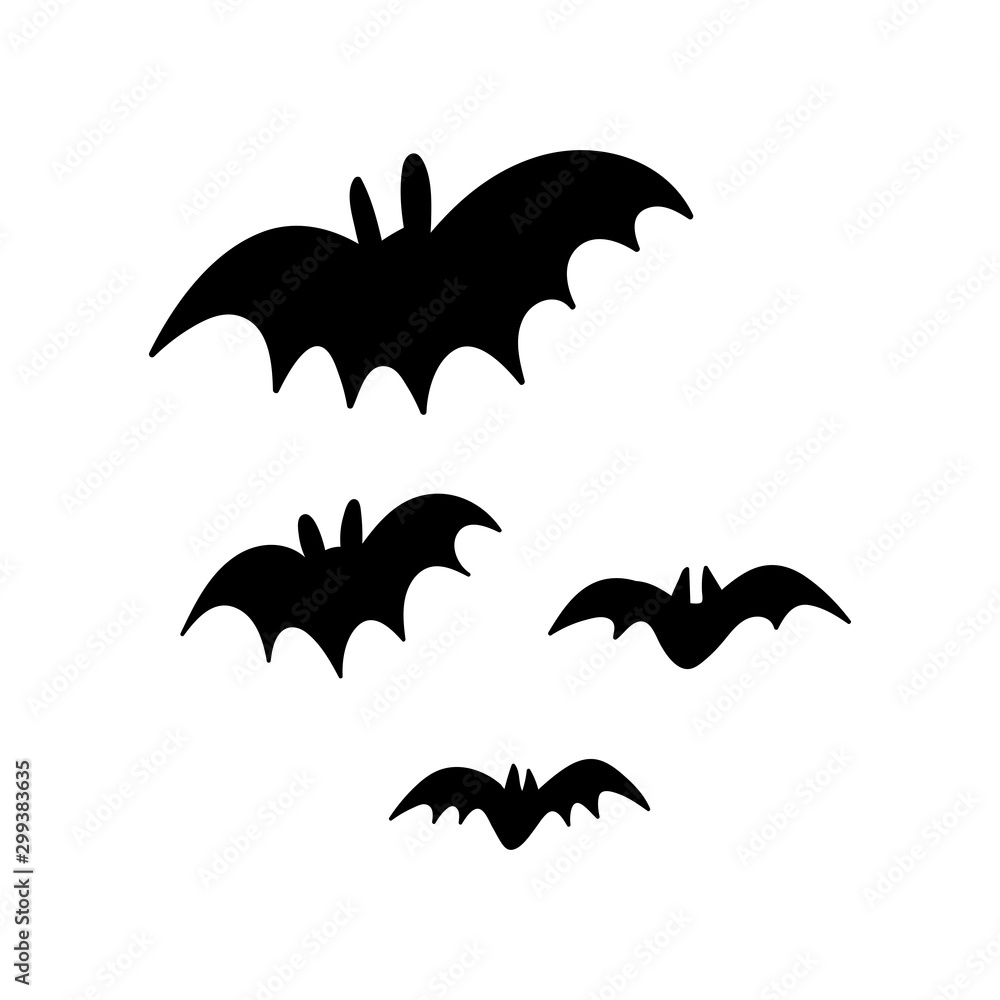 Vector bats collection. Halloween scary animal vector set. Vector bats collection. Halloween scary animal vector set.