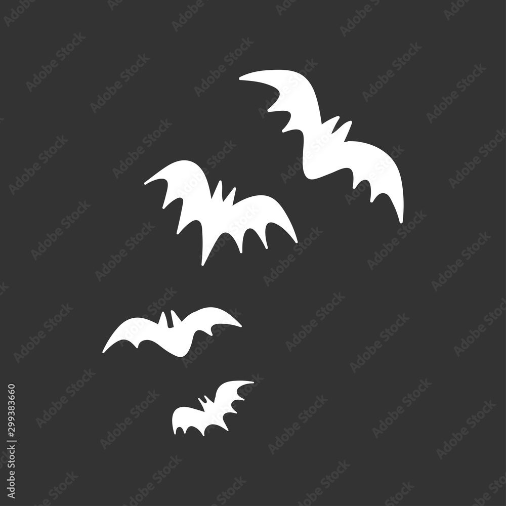 Vector bats collection. Halloween scary animal vector set. Vector bats collection. Halloween scary animal vector set.