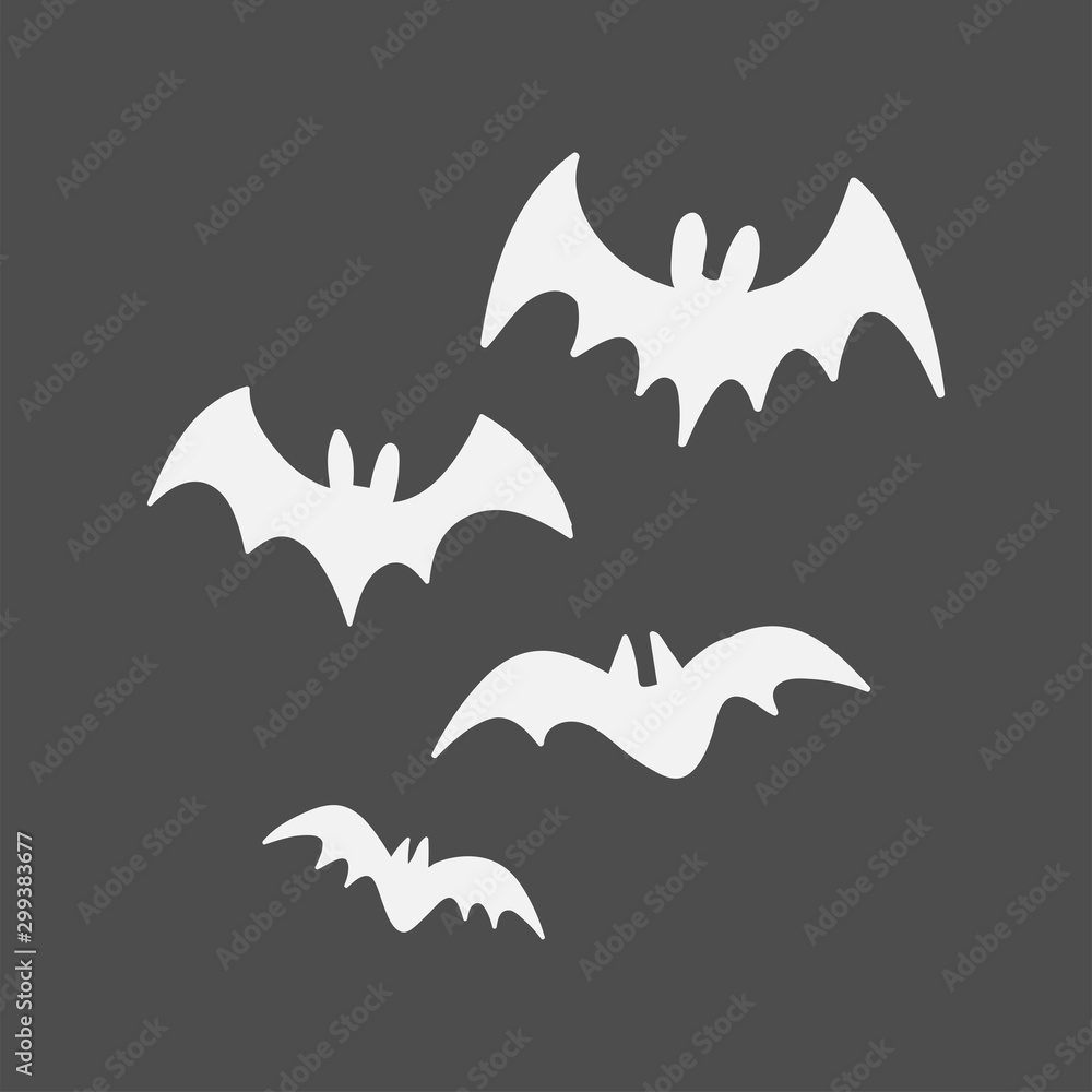 Vector bats collection. Halloween scary animal vector set. Vector bats collection. Halloween scary animal vector set.