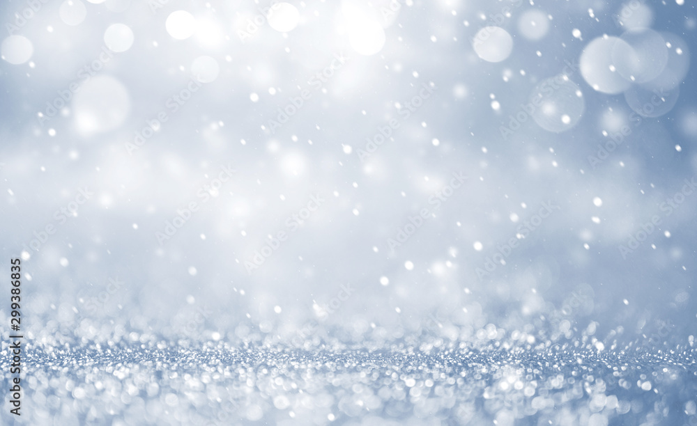 Christmas background with Falling snow, snowflake. Holiday winter for Merry Christmas and Happy New Year.