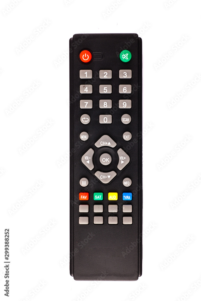 unnamed tv remote control on white background unnamed tv remote control on white background