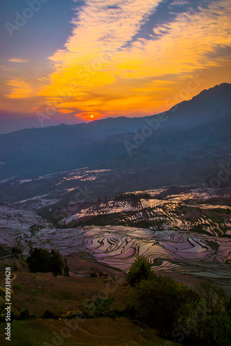 Yuanyang Honghe Hani Reisterrassen Rice Terraces Rice paddies Yunnan China