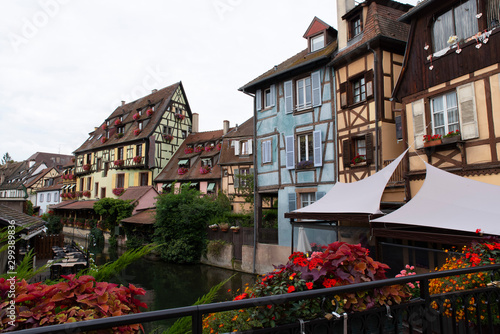 Architecture of typical Alsatian houses in Colmar © sissoupitch