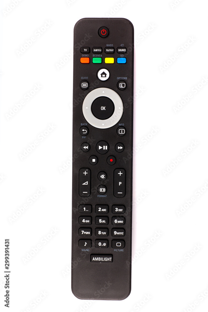 unnamed tv remote control on white background unnamed tv remote control on white background