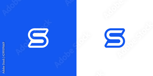Letter s logo icon design template elements 