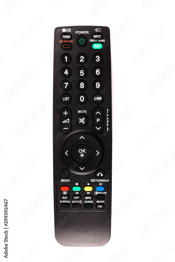 unnamed tv remote control on white background unnamed tv remote control on white background