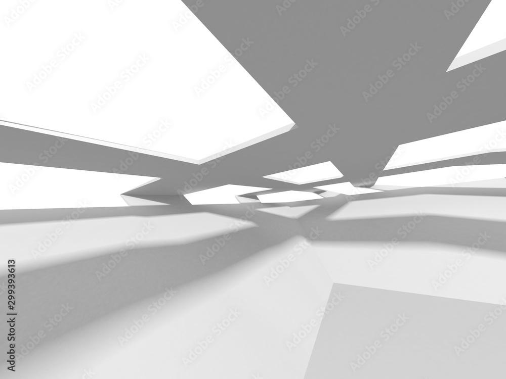 Futuristic White Architecture Design Background Futuristic White Architecture Design Background