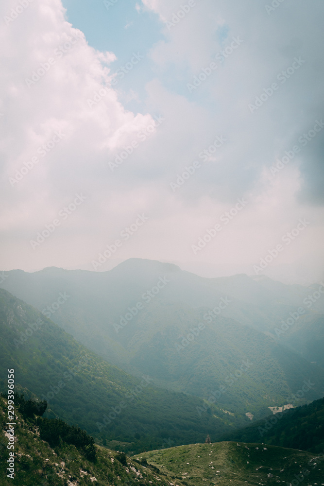 Fototapeta premium clouds over mountains