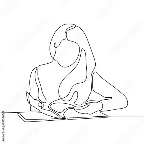 Continuous one line drawing...