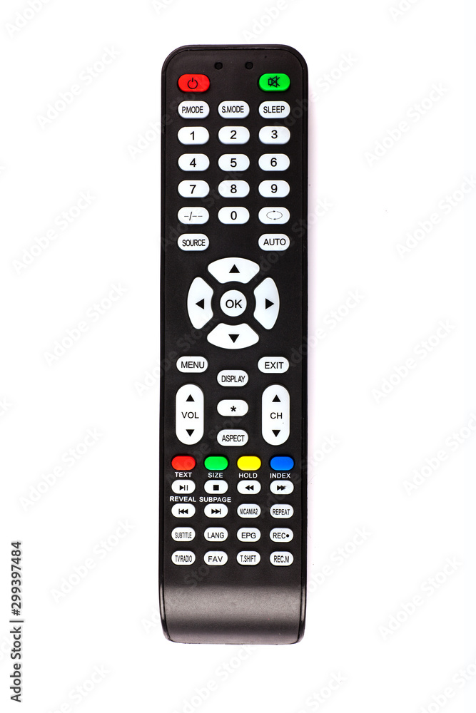 unnamed tv remote control on white background unnamed tv remote control on white background