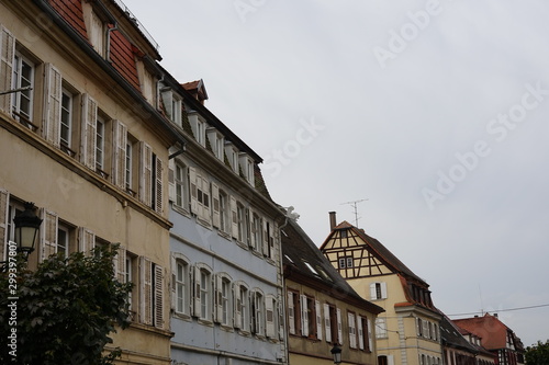 Alte Hausfassaden in Wissembourg im Elsass