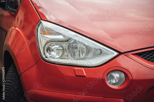 Car Headlight lamp in close up. Modern transport © Aleksandrs Muiznieks