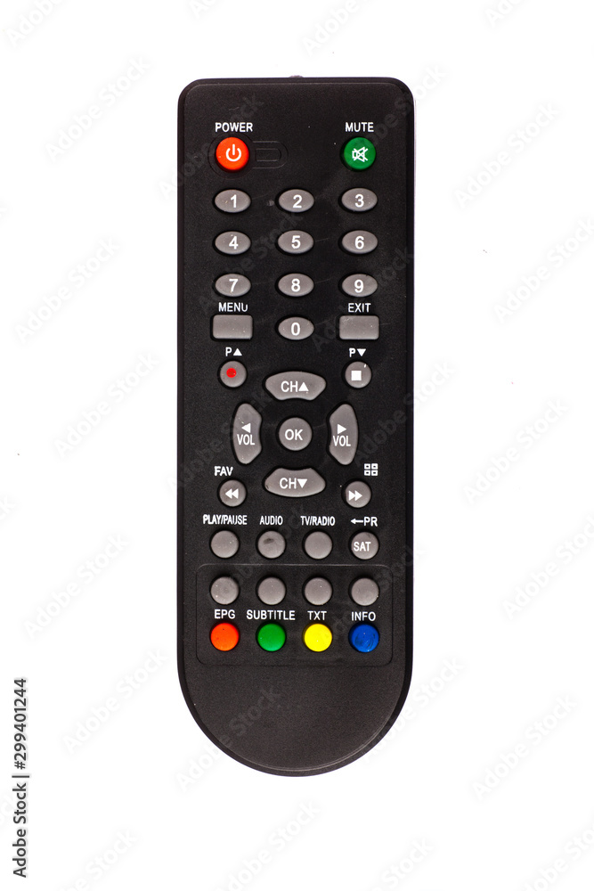 unnamed tv remote control on white background unnamed tv remote control on white background