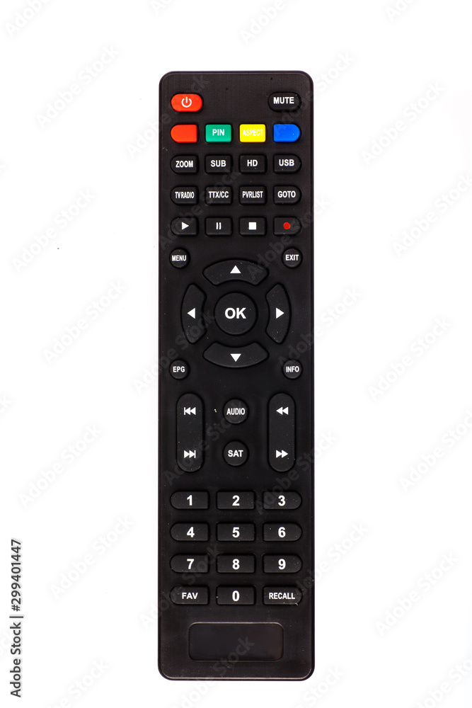 unnamed tv remote control on white background unnamed tv remote control on white background