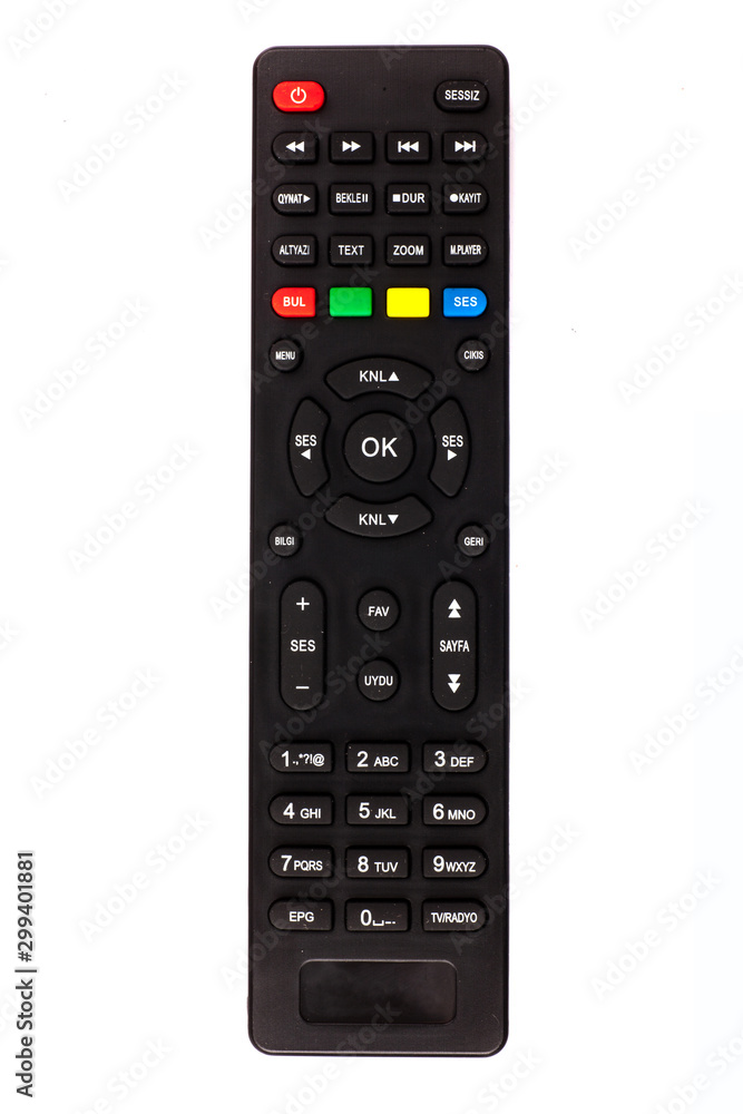 unnamed tv remote control on white background unnamed tv remote control on white background