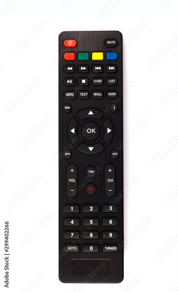 unnamed tv remote control on white background unnamed tv remote control on white background
