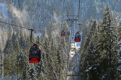 cable line car line to Pilatus mountain