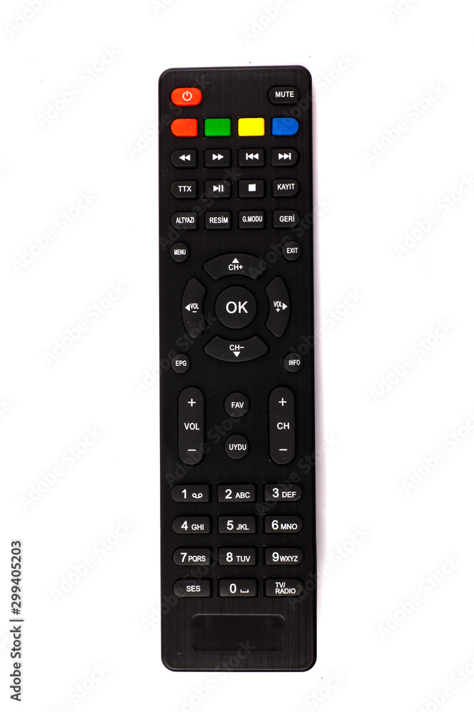 unnamed tv remote control on white background unnamed tv remote control on white background