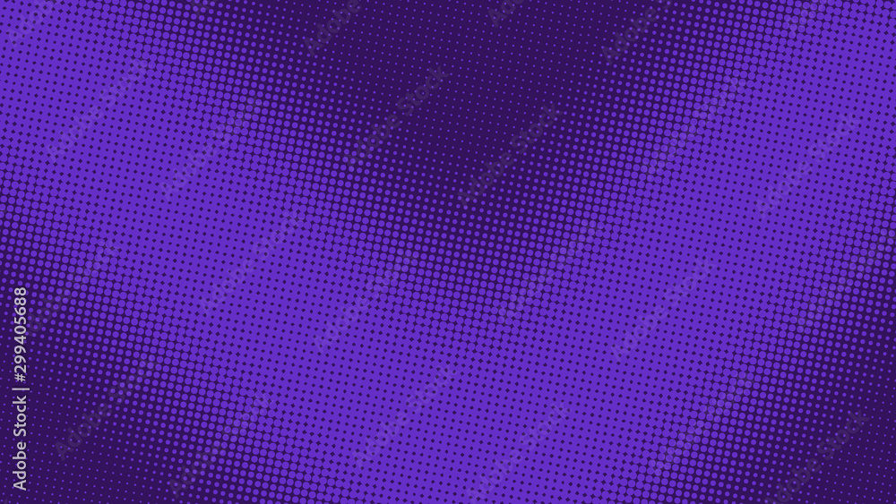 Purple and violet pop art retro background with halftone dots in comic style, vector illustration eps10 Purple and violet pop art retro background with halftone dots in comic style, vector illustration eps10