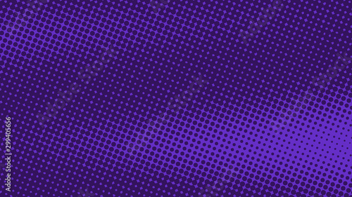 Bright purple pop art background in retro comic style with halftone dotted design, vector illustration eps10