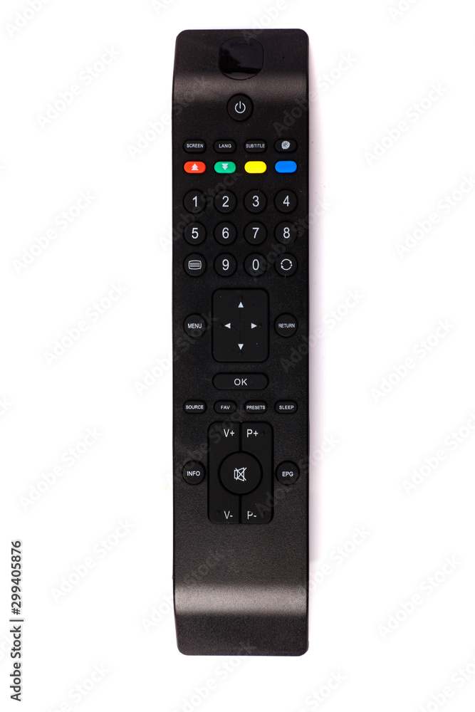 unnamed tv remote control on white background unnamed tv remote control on white background