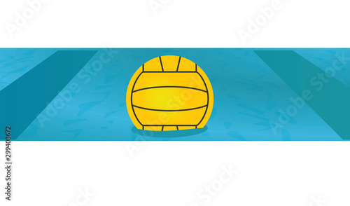 Water polo ball. vector illustration
