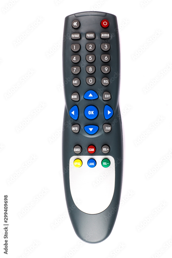 unnamed tv remote control on white background unnamed tv remote control on white background