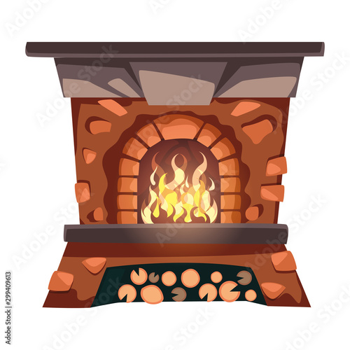 House chimney vector design